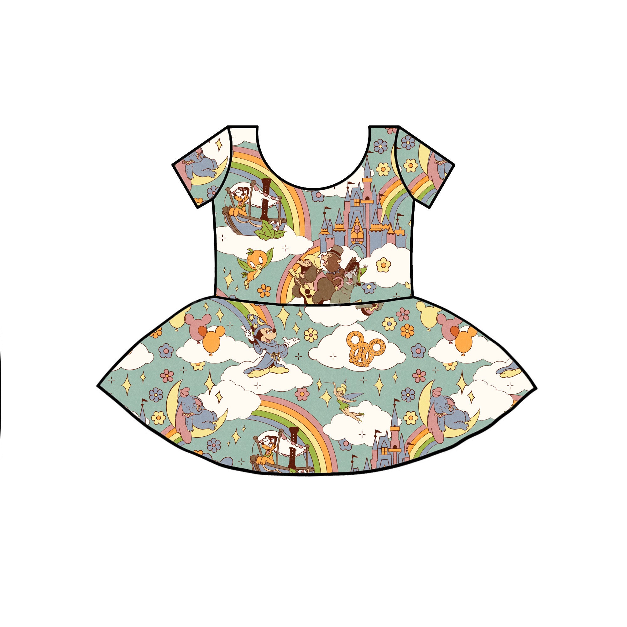 MAGICAL  - KIDS TWIRL DRESS  - RTS