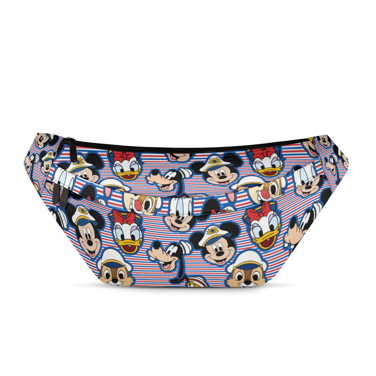 RED/BLUE SAILOR STRIPE  - JUMBO FANNY PACK