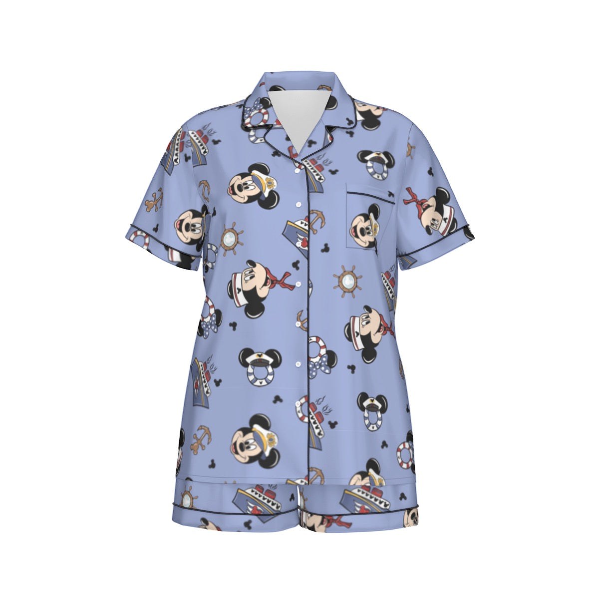 BLUE CRUISE - ADULT SILKY PAJAMAS