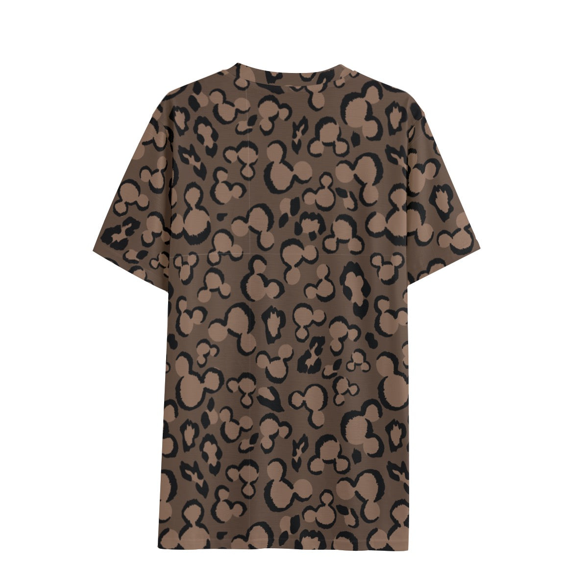 CHOCOLATE LEOPARD  - ADULT V-NECK