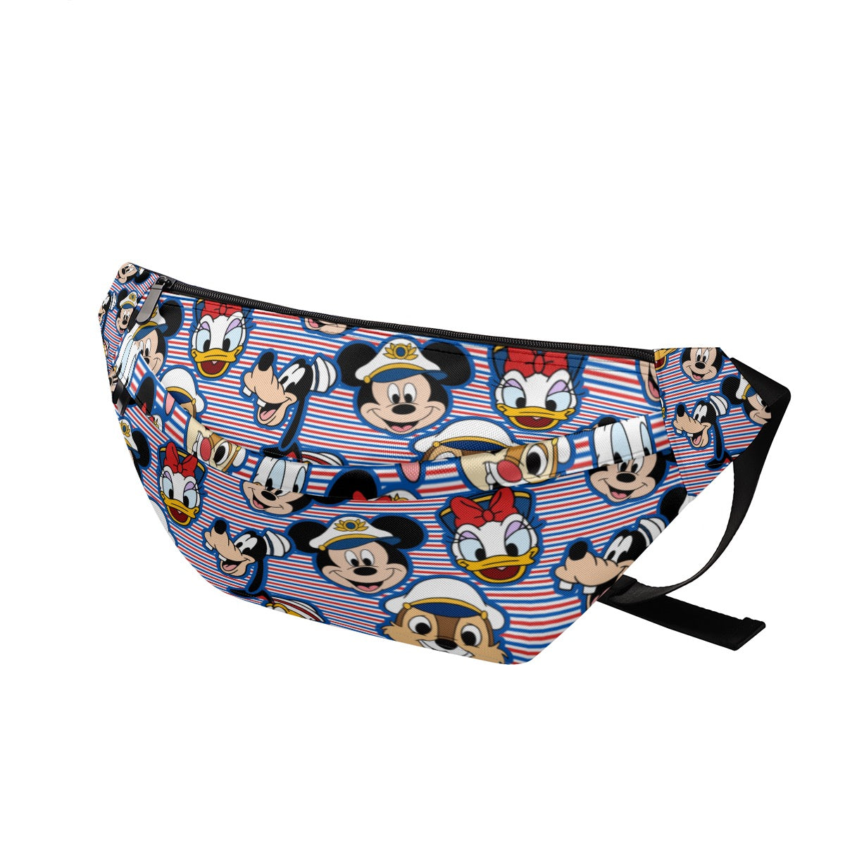 RED/BLUE SAILOR STRIPE  - JUMBO FANNY PACK