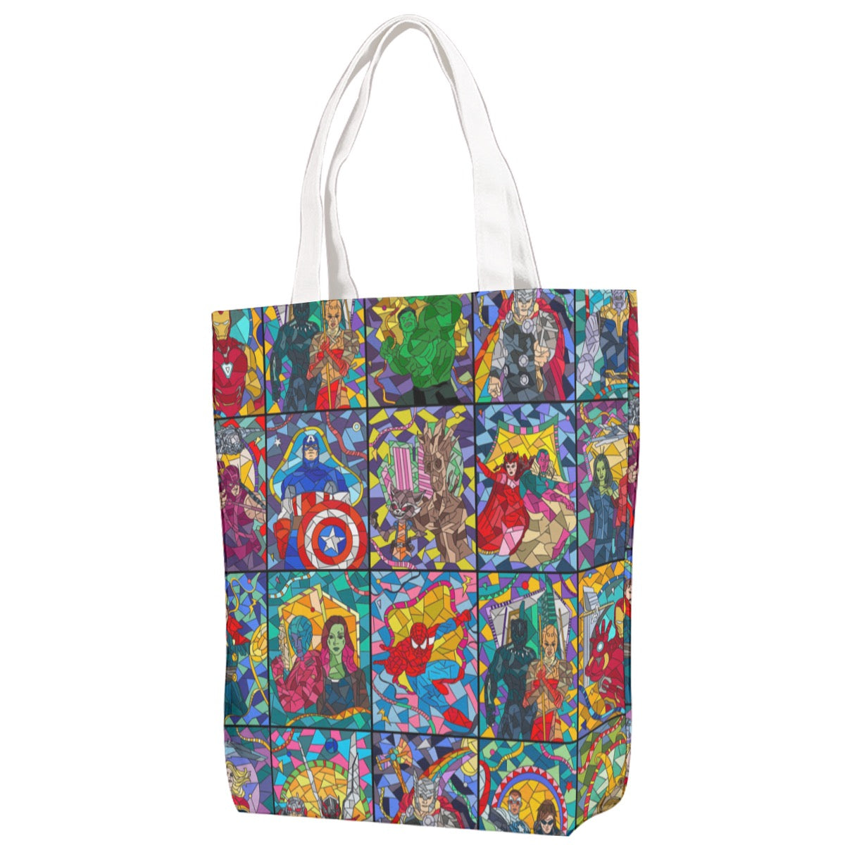 STAINED GLASS HERO  - TOTE BAG