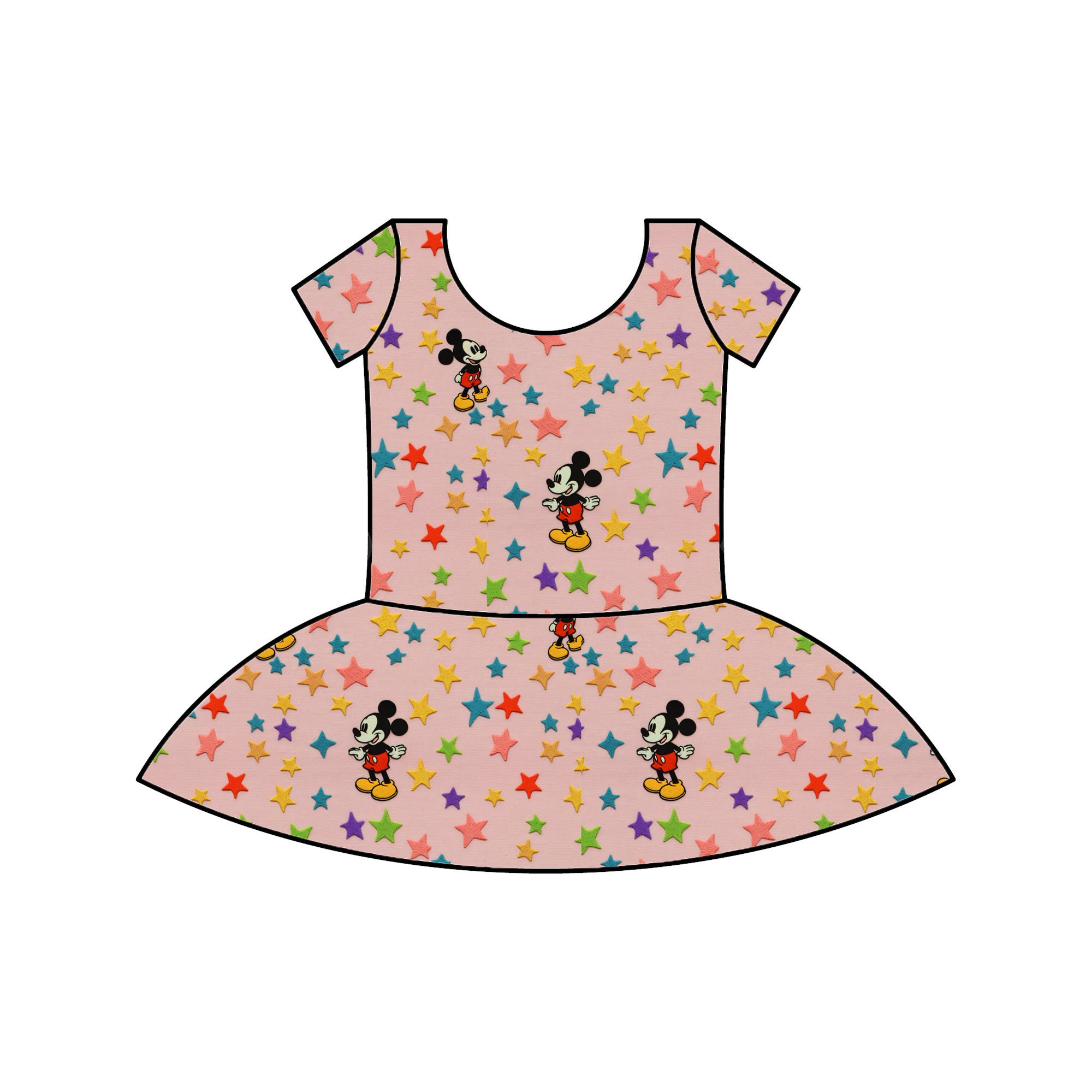 MOUSE STARS - KIDS SKIRTED LEOTARD - RTS