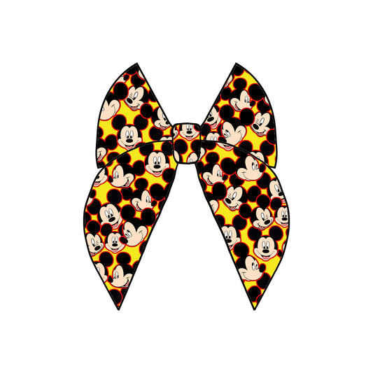 YELLOW MICK EY - HAIRBOWS- RTS