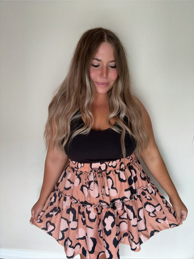 LEOPARD  - ADULT RUFFLE SKIRT