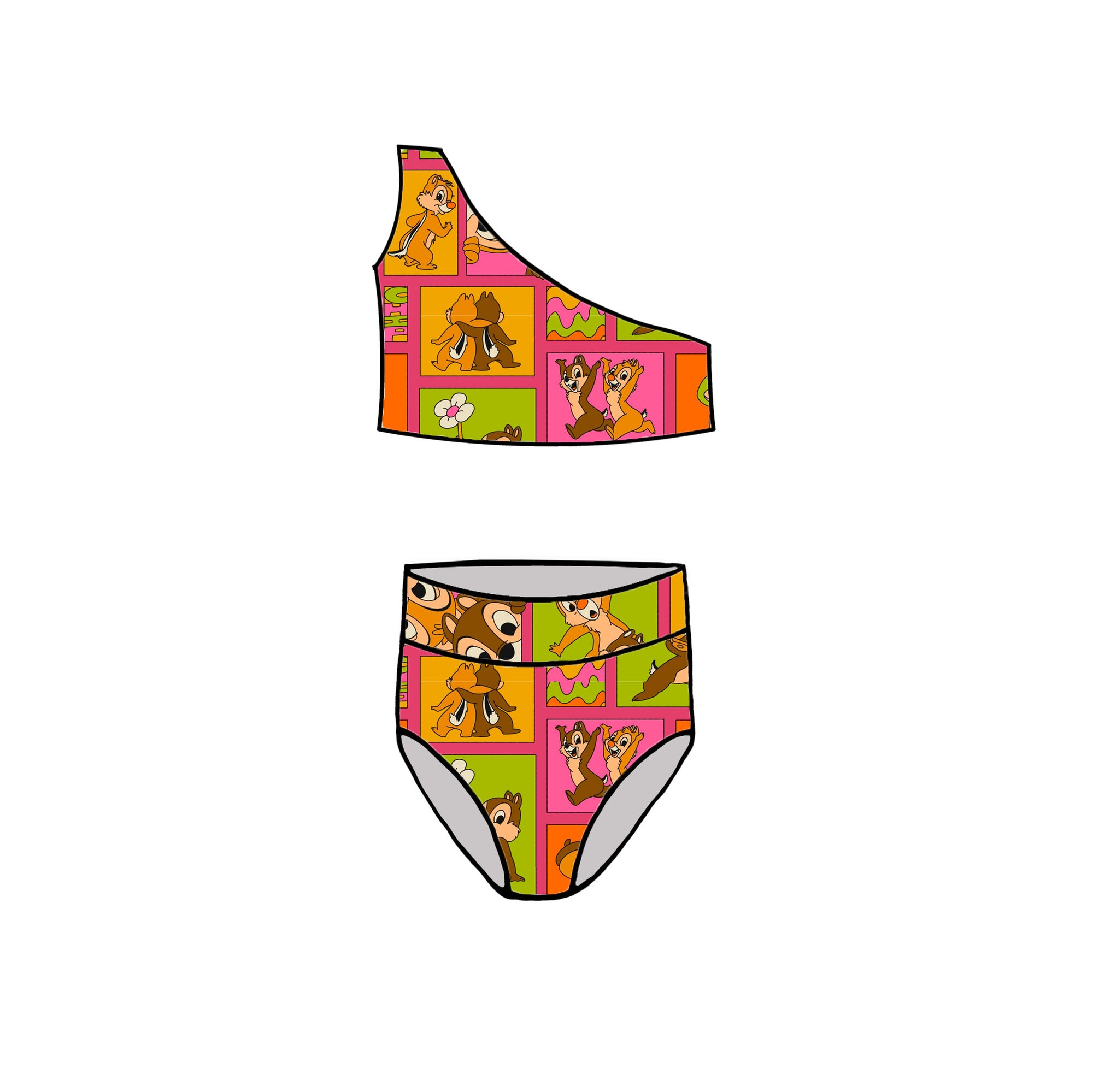 CHIP & DALE - ADULT SWIMWEAR- CHOOSE STYLE