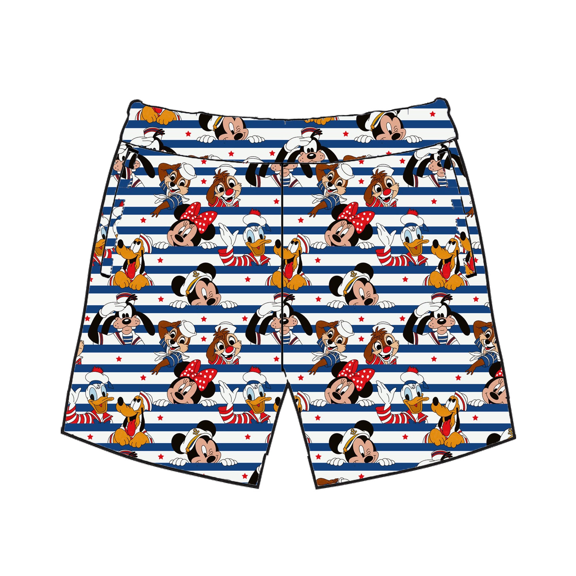 FAB 5 STRIPES - MENS SWIM TRUNKS