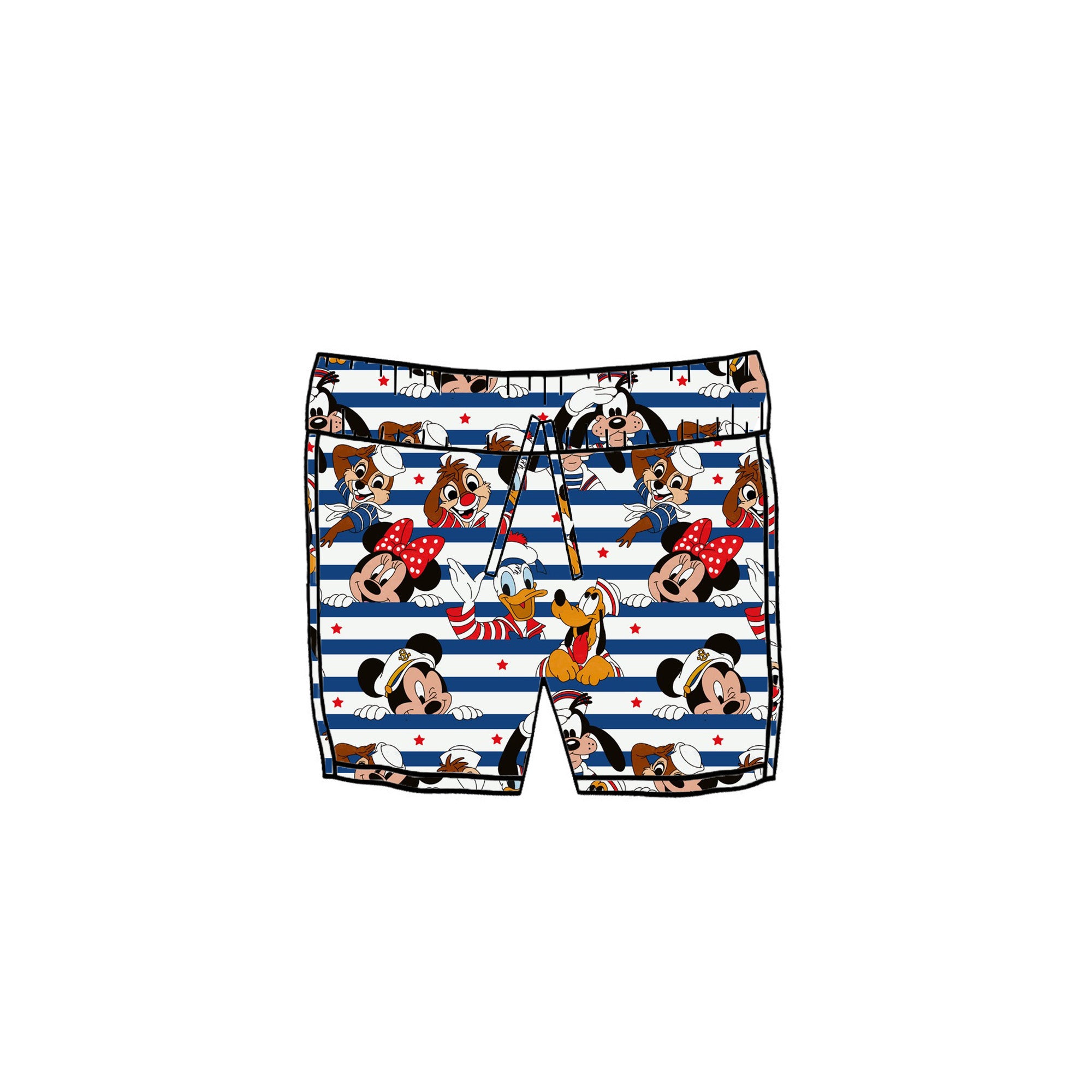 FAB 5 STRIPE - KIDS SWIM SHORTS