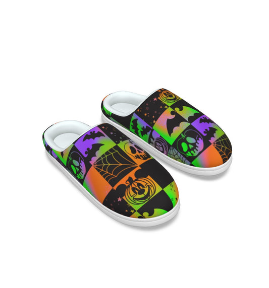 HALLOWEEN CHECKERS  - ADULT SLIPPERS