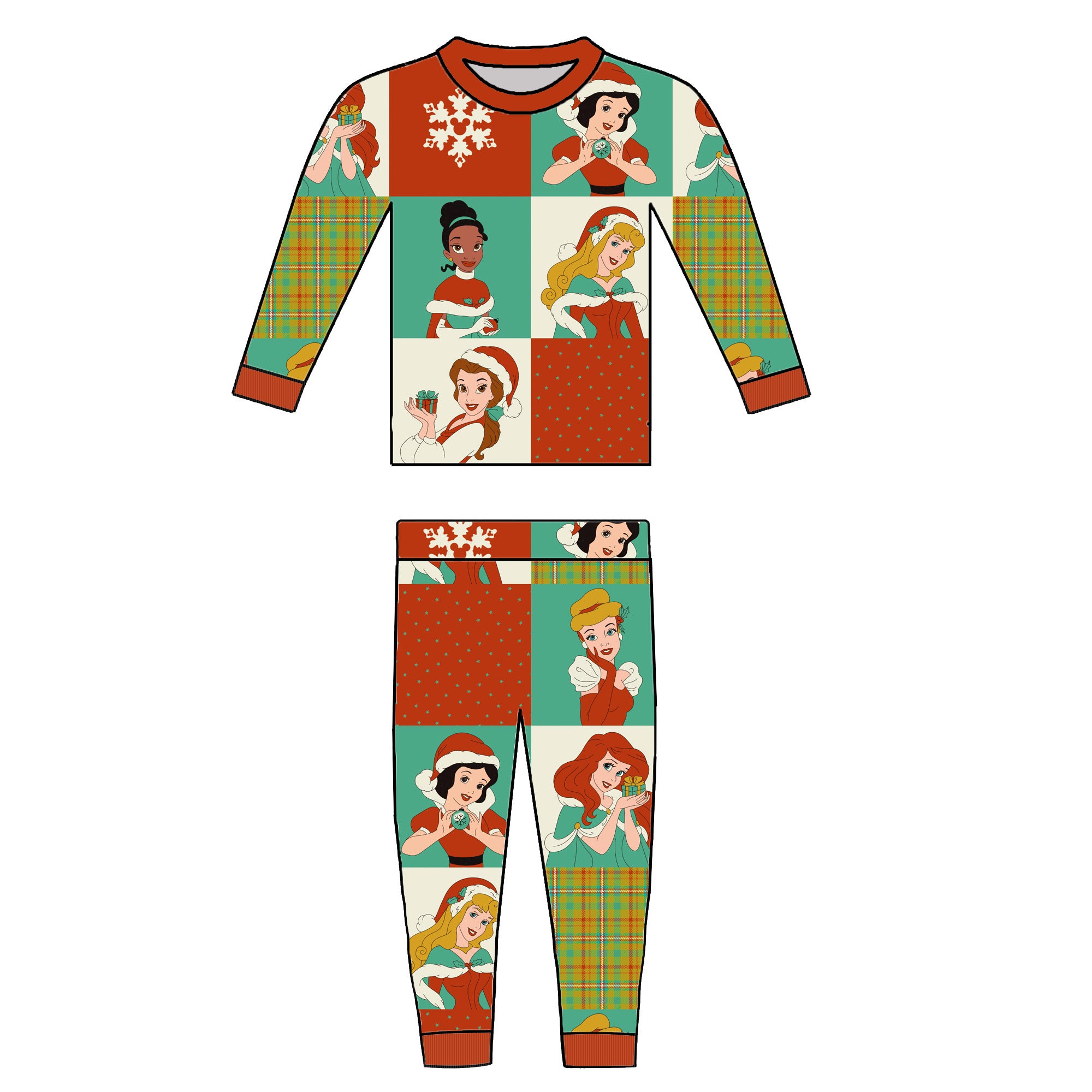 RTS - HOLIDAY PRINCESS - KIDS PAJAMAS