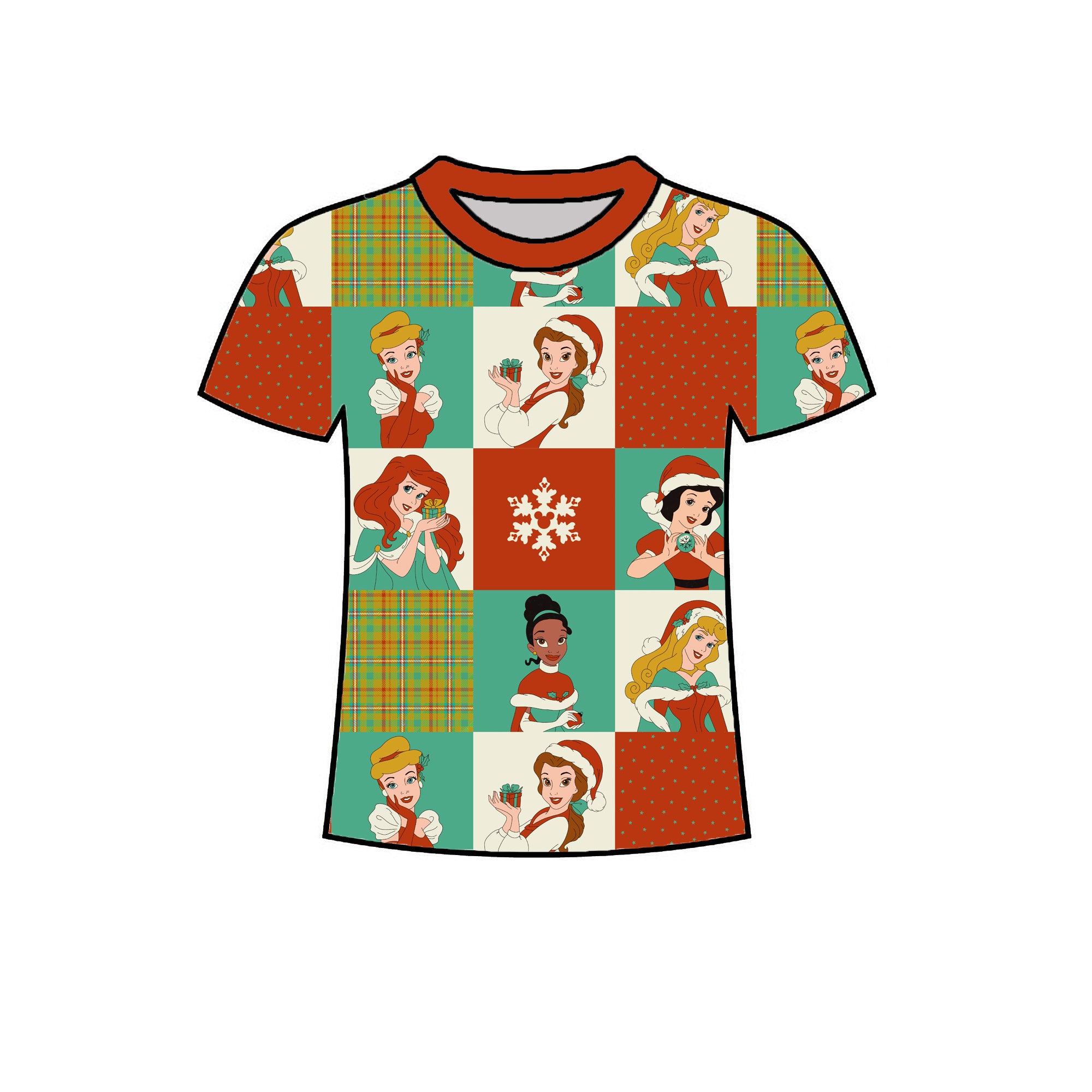 RTS - HOLIDAY PRINCESS - ADULT T-SHIRT