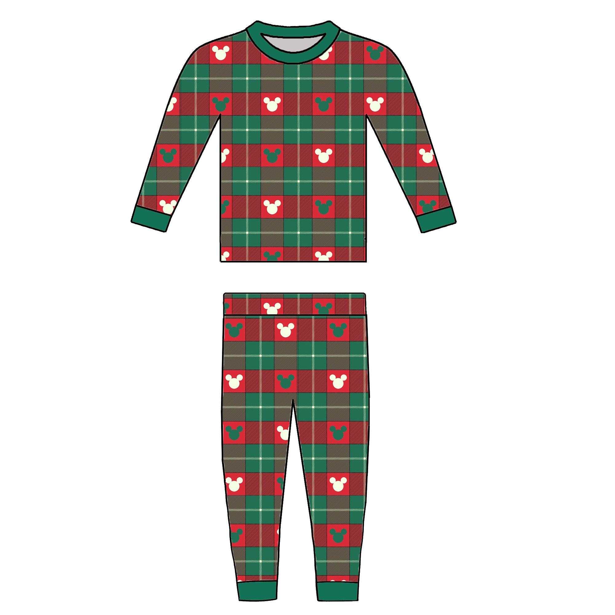 RTS - PLAID MOUSE - KIDS PAJAMAS