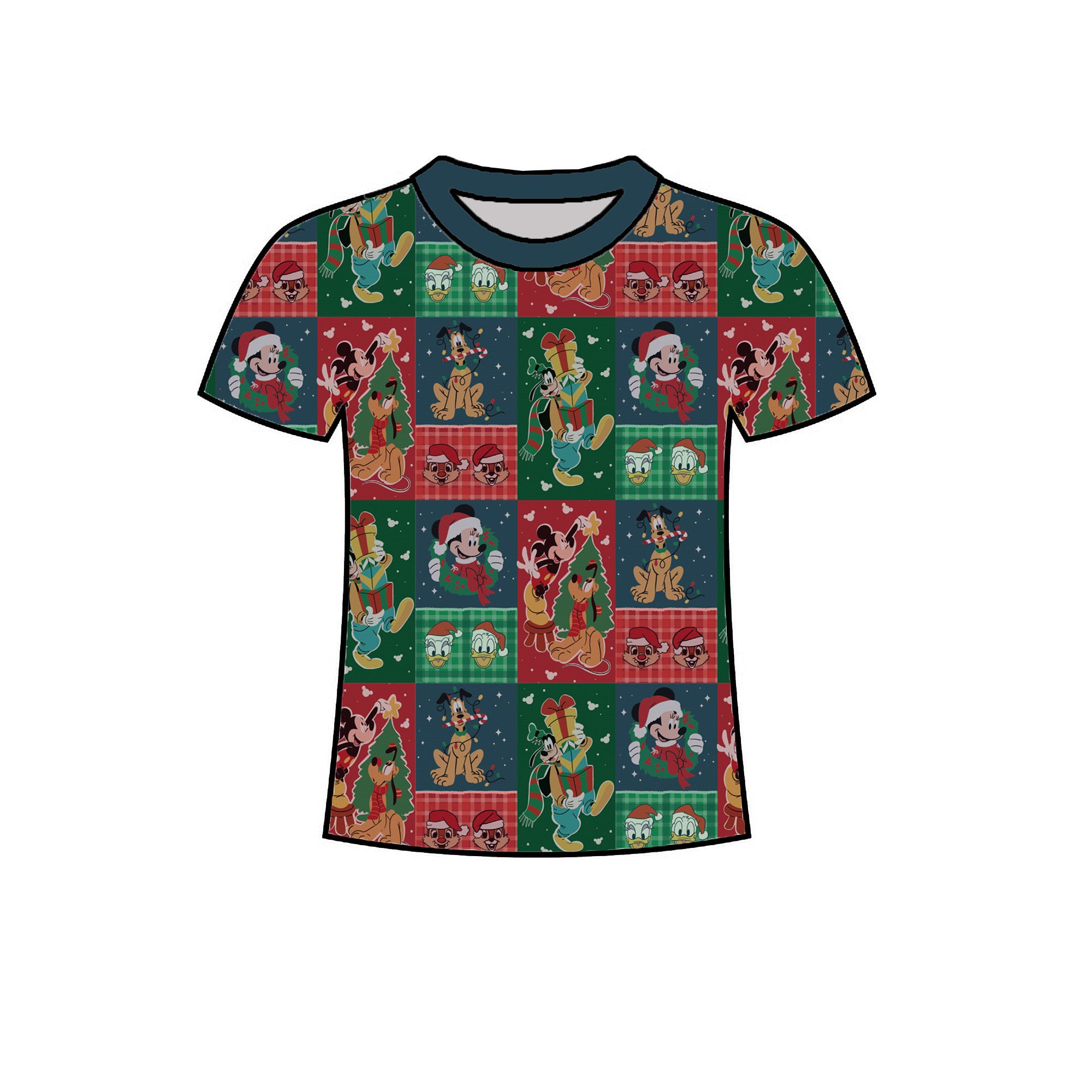 RTS - HOLIDAY PATCHWORK - KIDS T-SHIRT