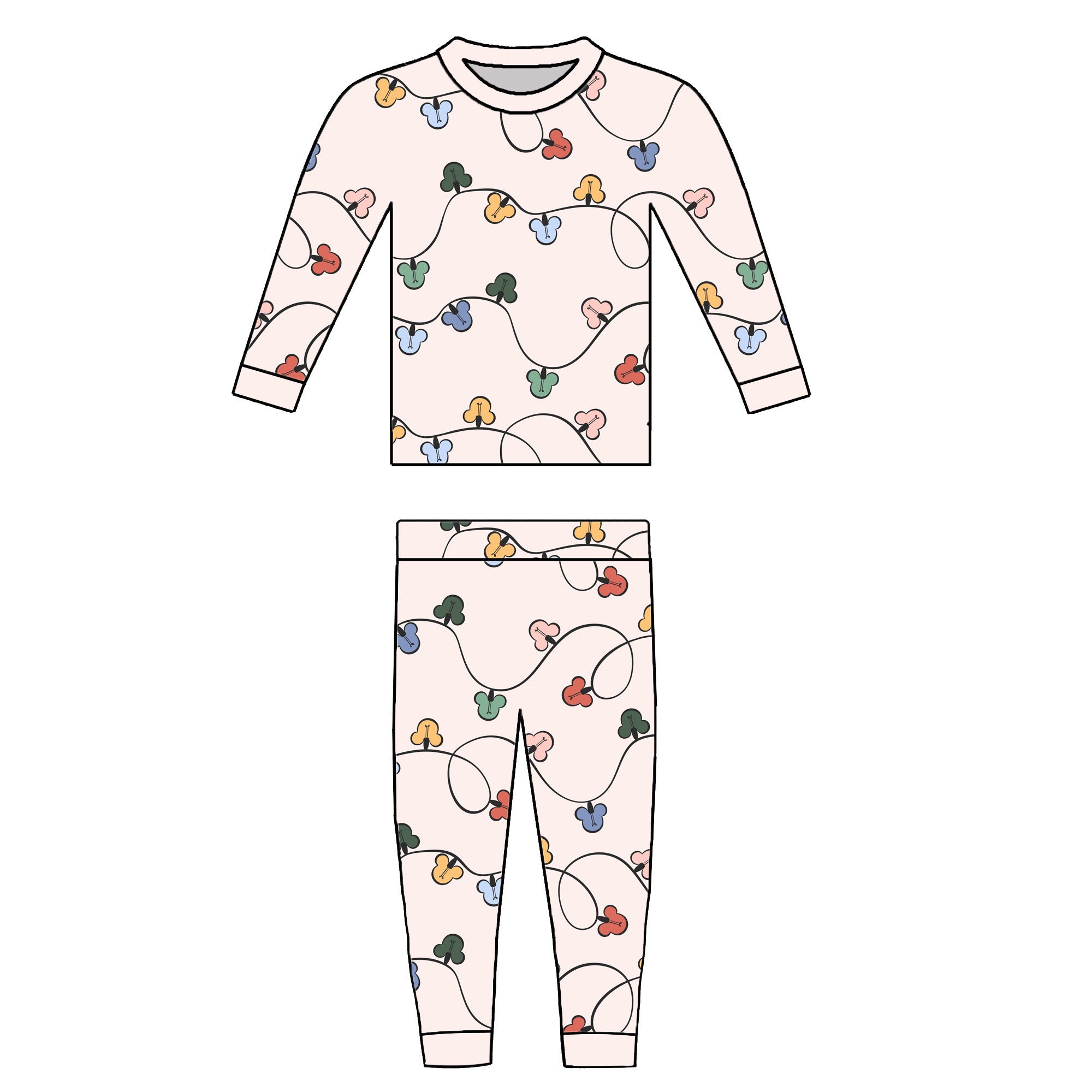 RTS - STRING LIGHTS - KIDS PAJAMAS