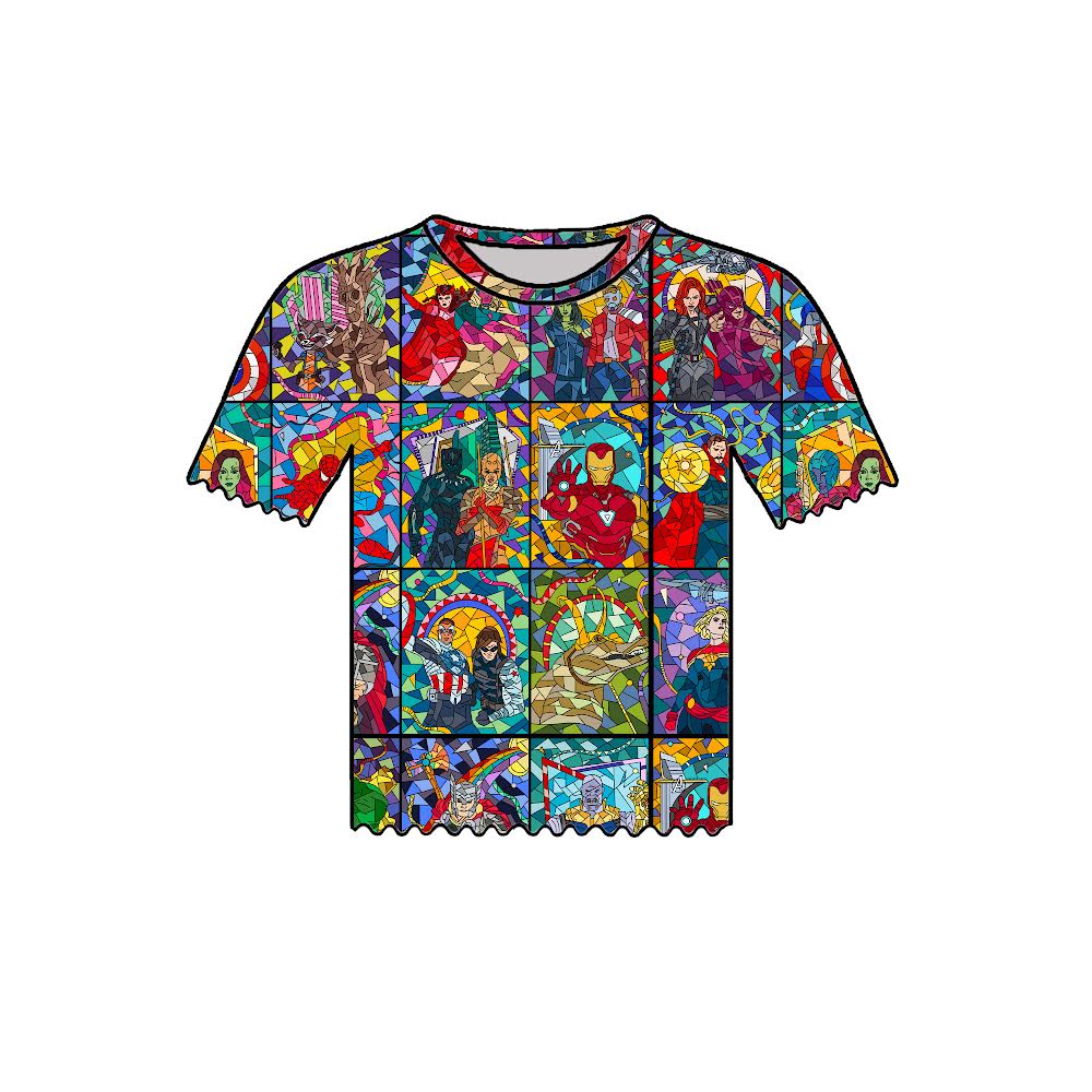 STAINED GLASS HERO - ADULT MESH TOP