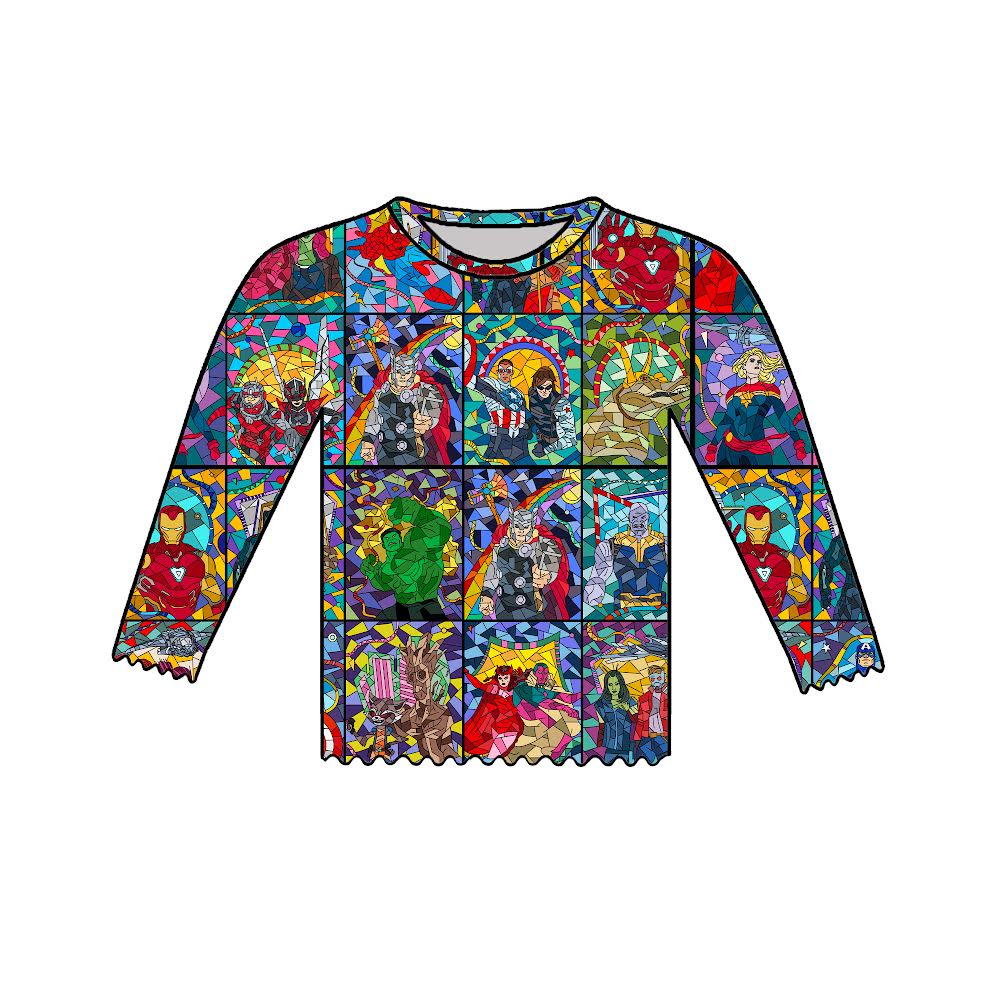 STAINED GLASS HERO - ADULT MESH TOP