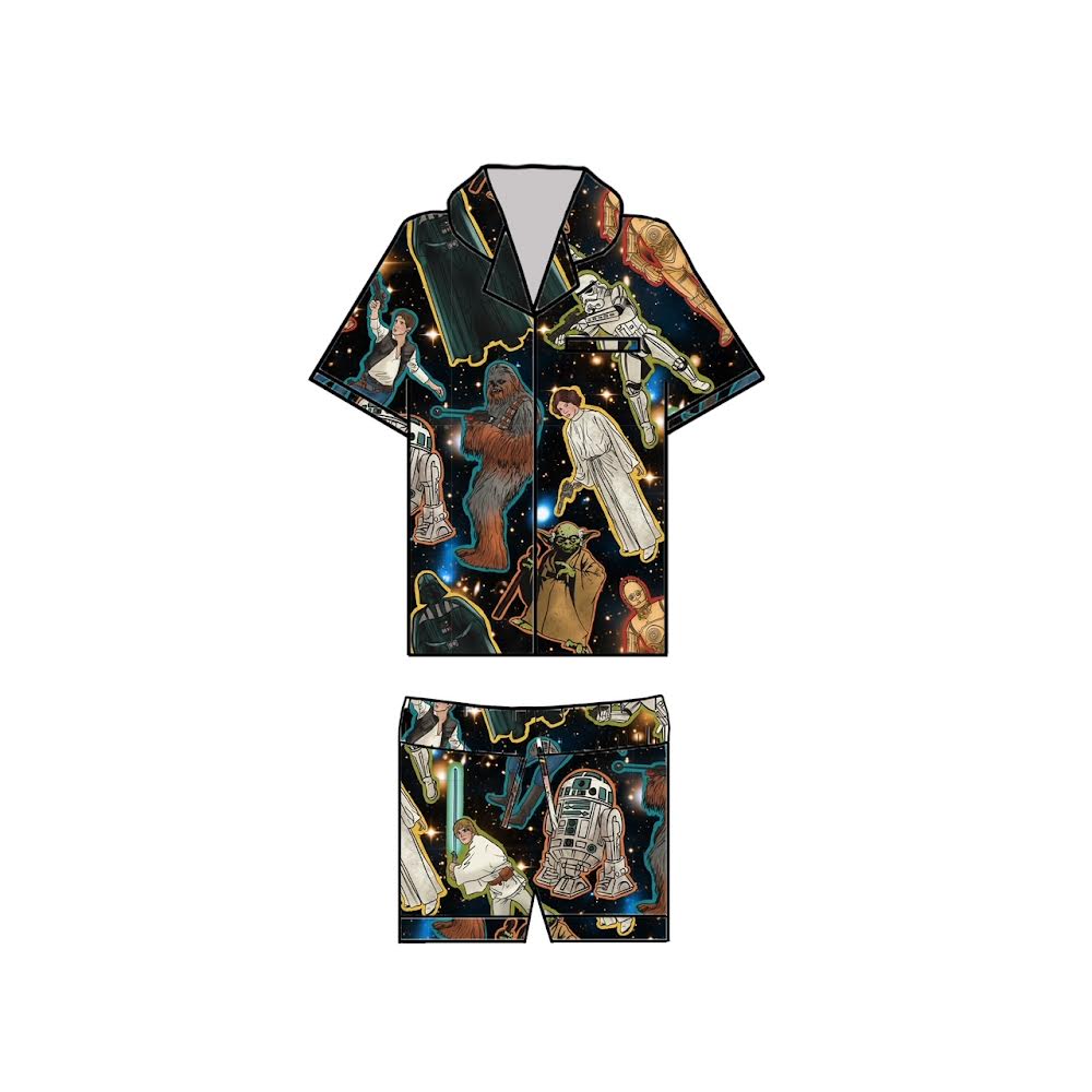 GALAXY HEROES - ADULT SILKY PAJAMAS