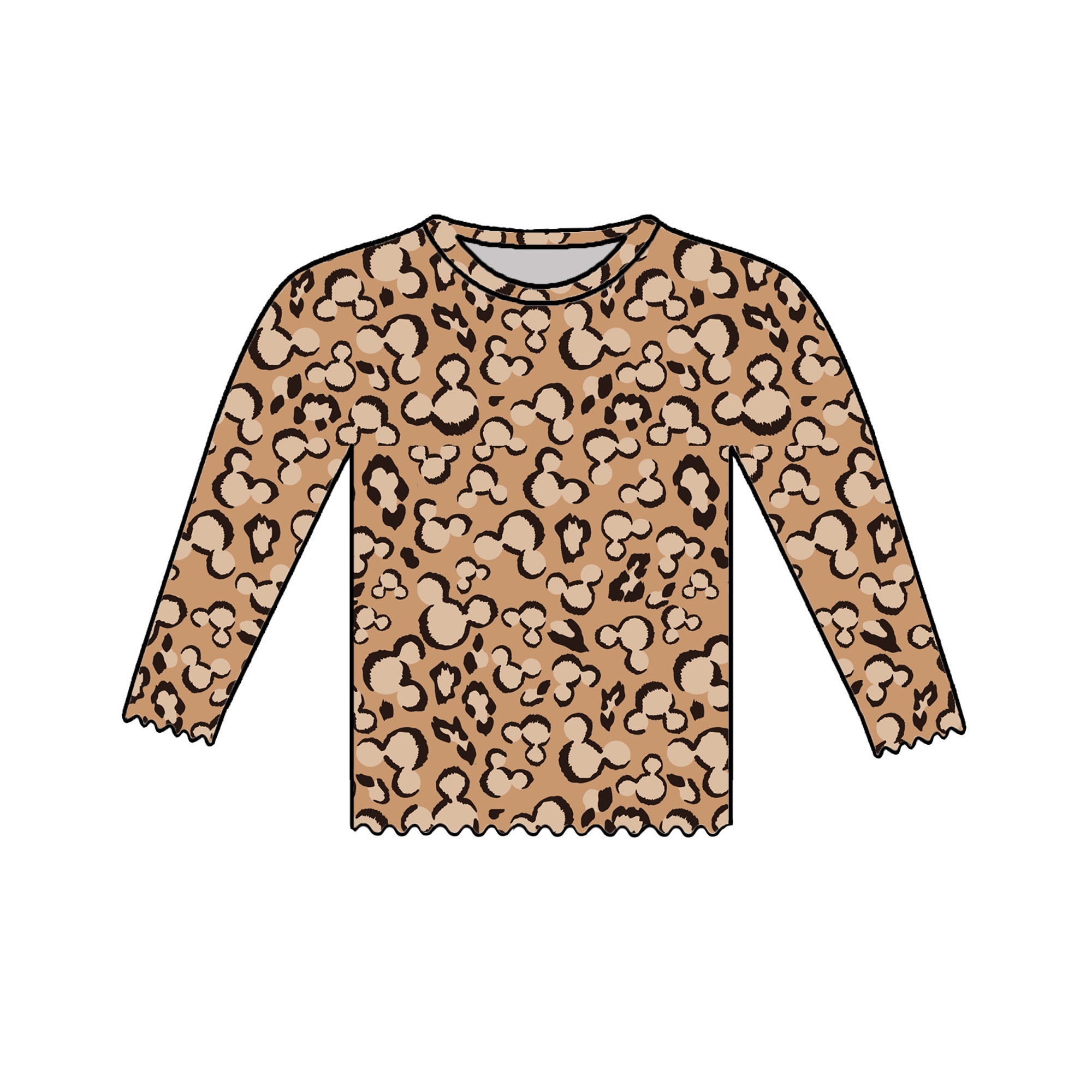 LEOPARD    - ADULT MESH TOP