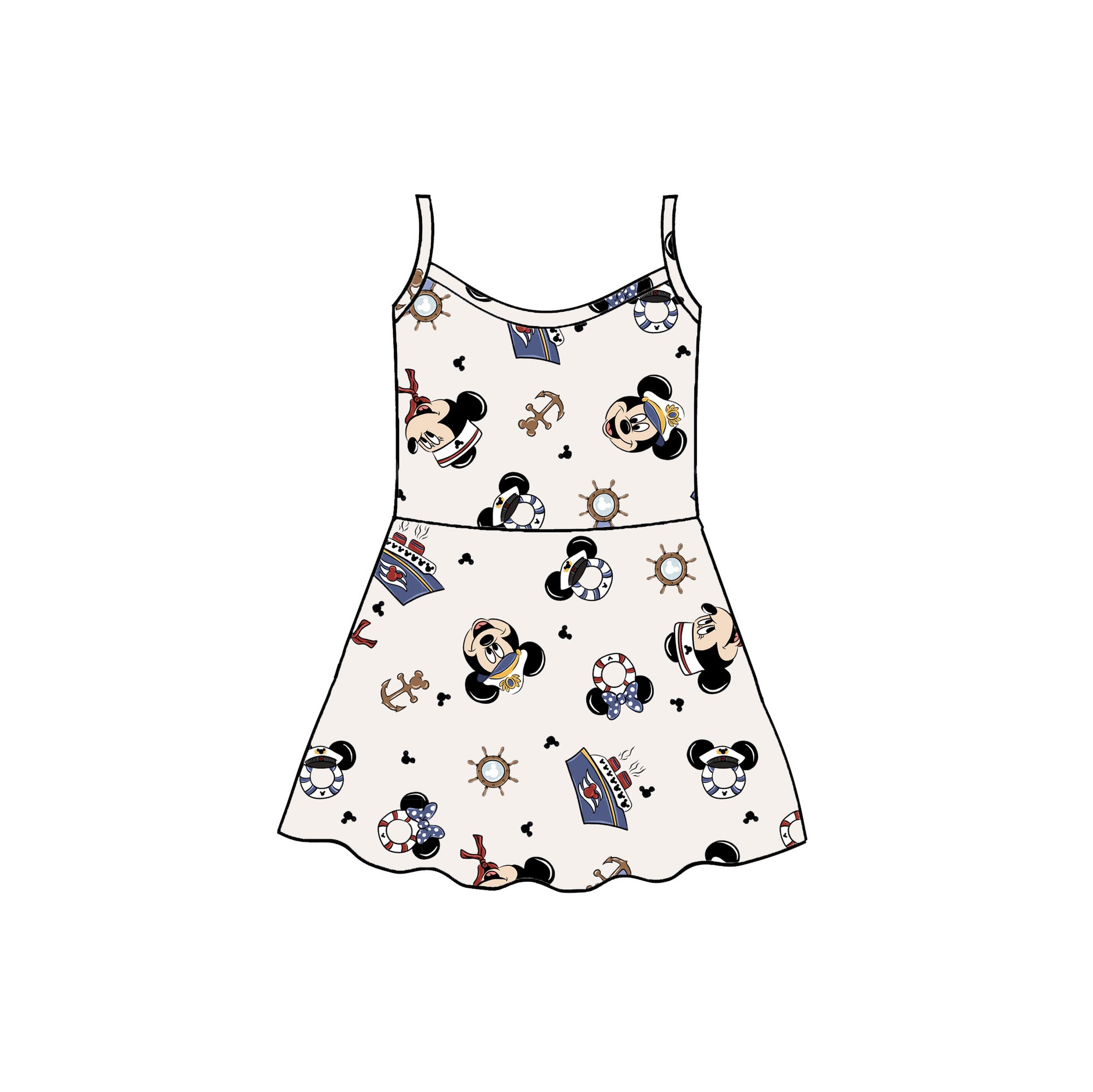 CREAM MOUSE - PAISLEY DRESS PRE-ORDER