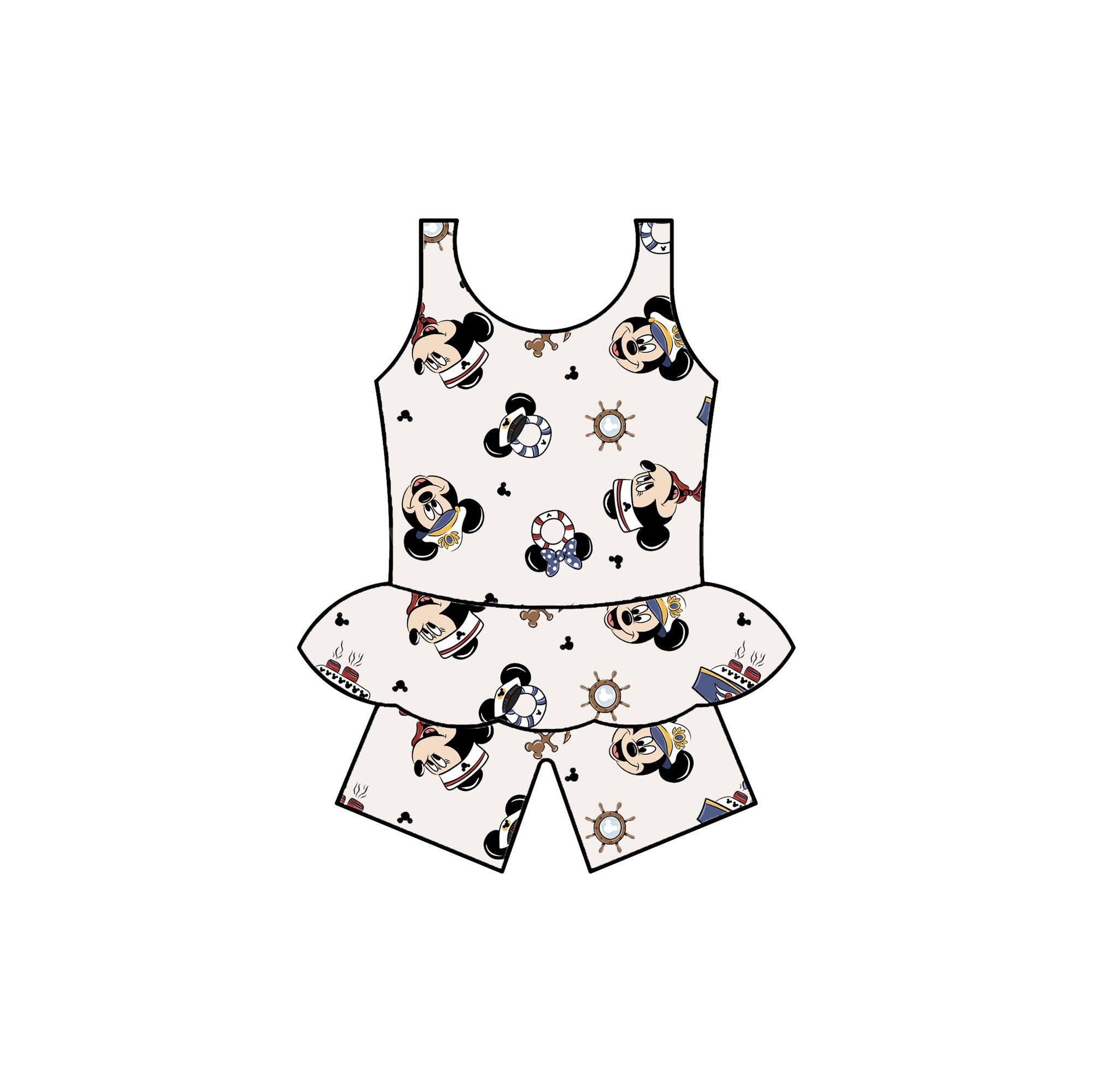 CREAM MOUSE - KIDS ROMPER - PRE-ORDER