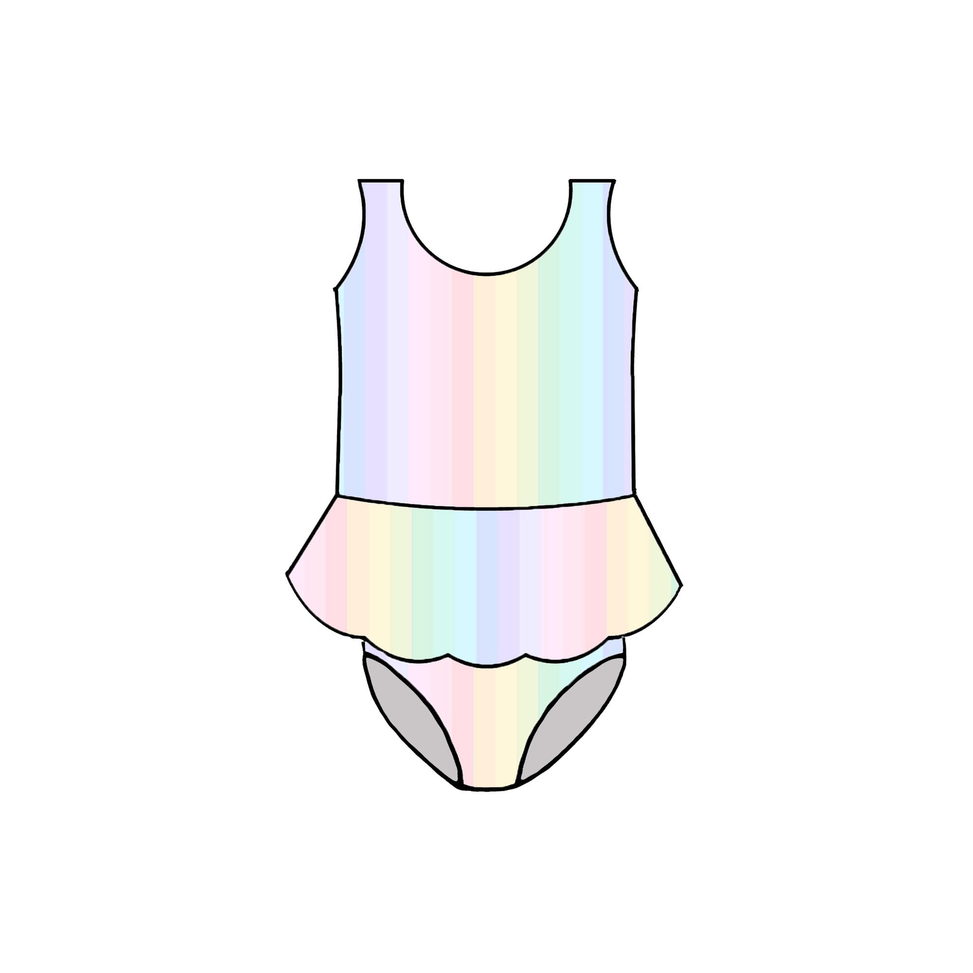 PASTEL STRIPE SWIM - CHOOSE STYLE