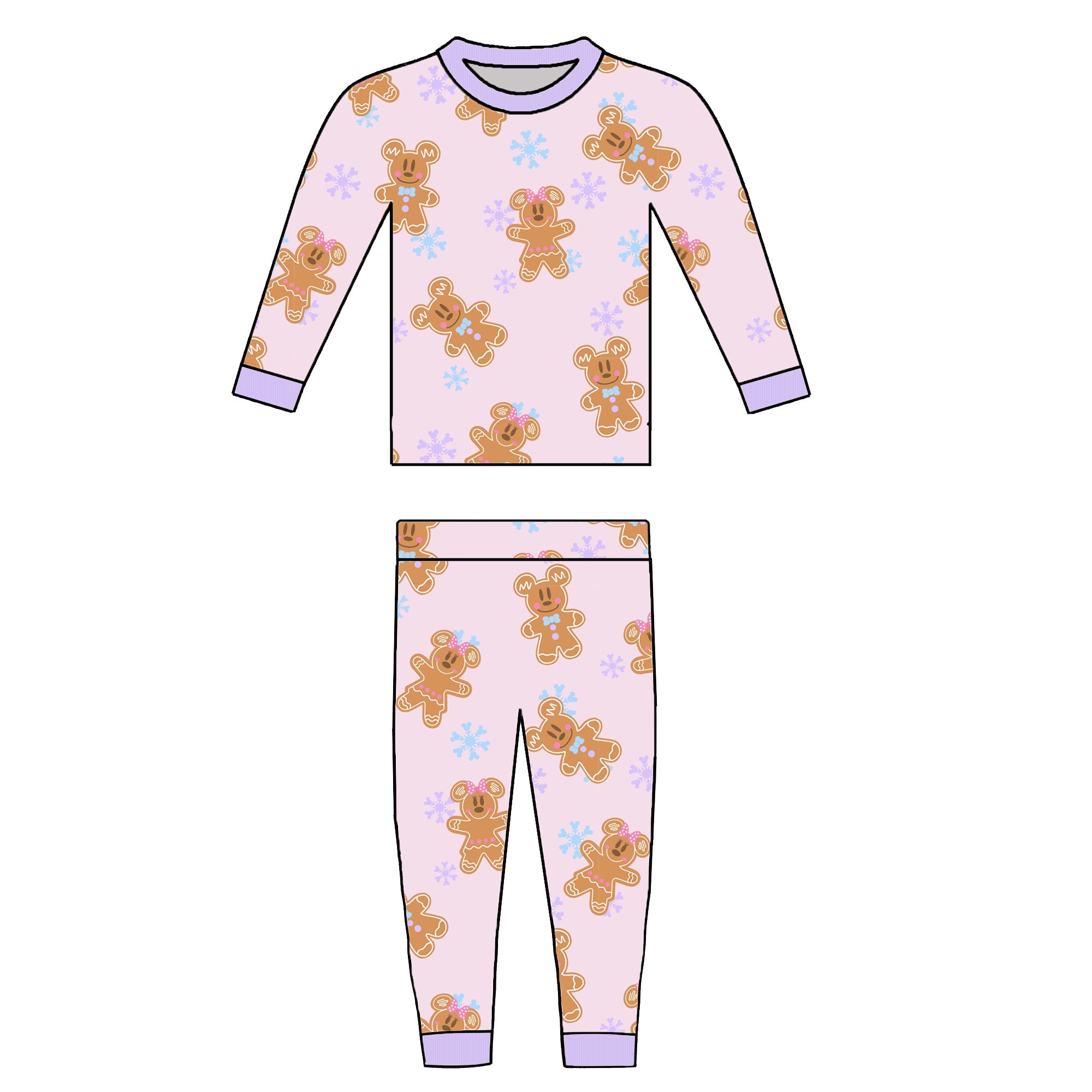 RTS - GINGERBREAD - KIDS PAJAMAS