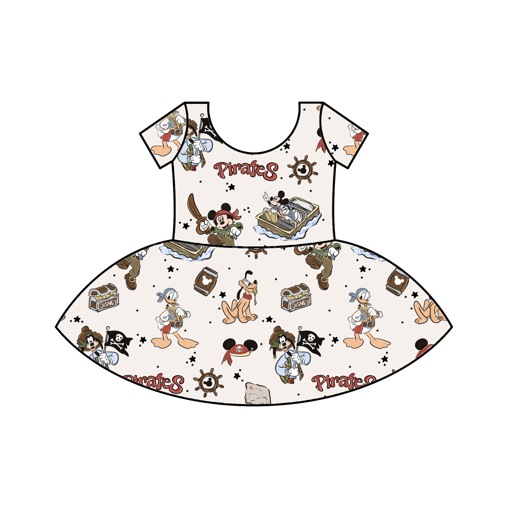 PIRATES - KIDS TWIRL DRESS PRE-ORDER