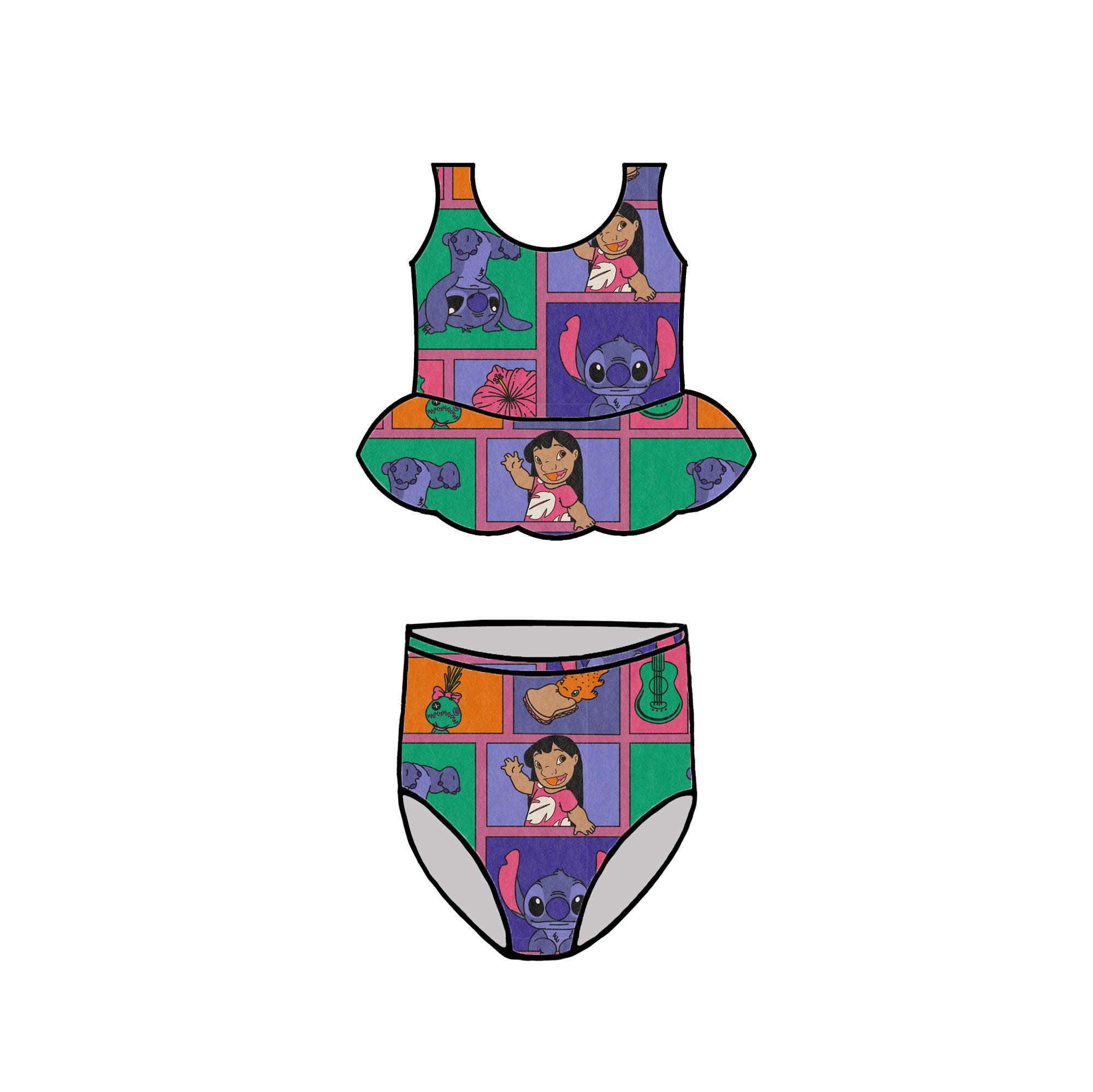 STI TCH SQUARES KIDS SWIM - CHOOSE STYLE