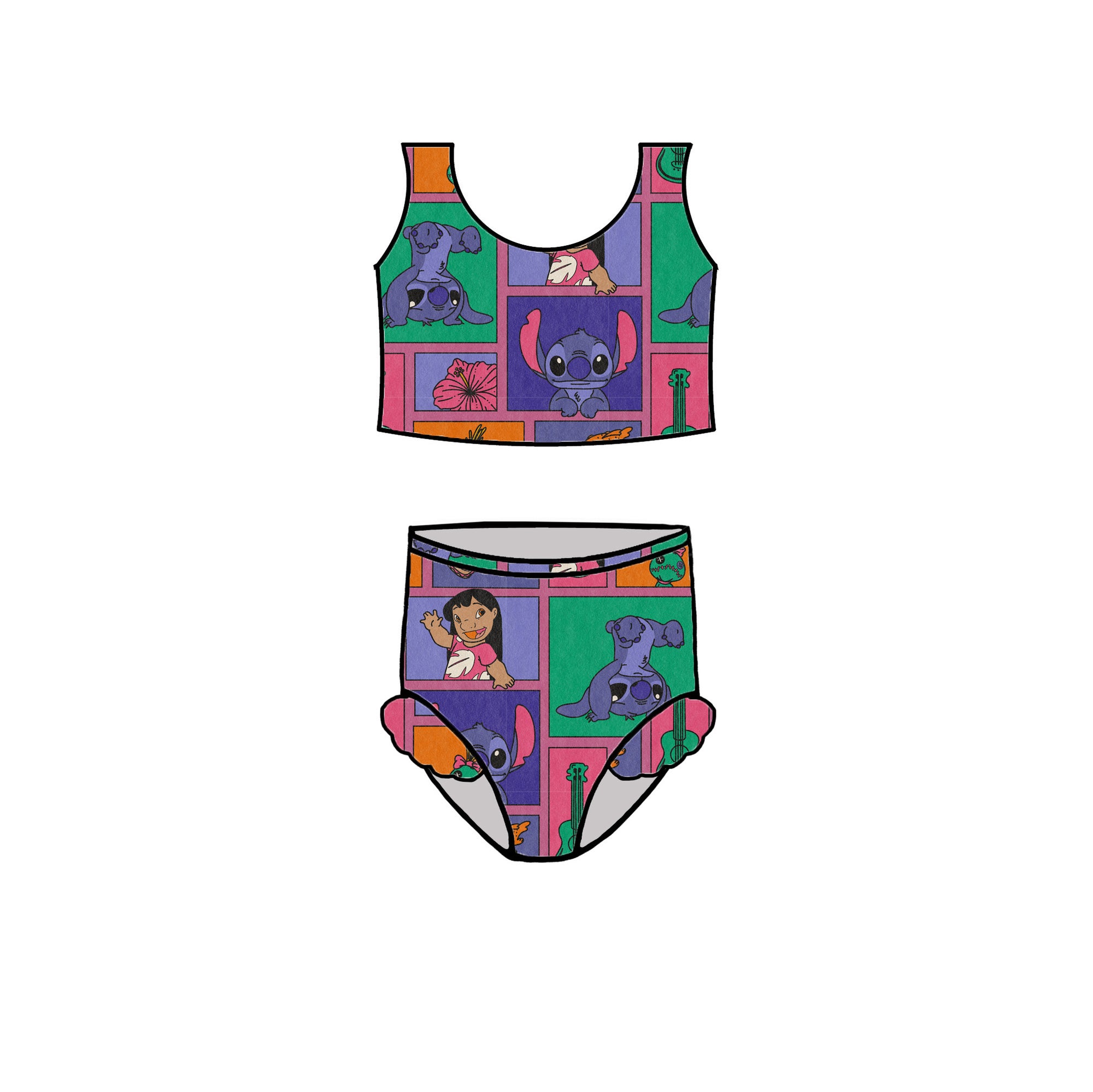 STI TCH SQUARES KIDS SWIM - CHOOSE STYLE