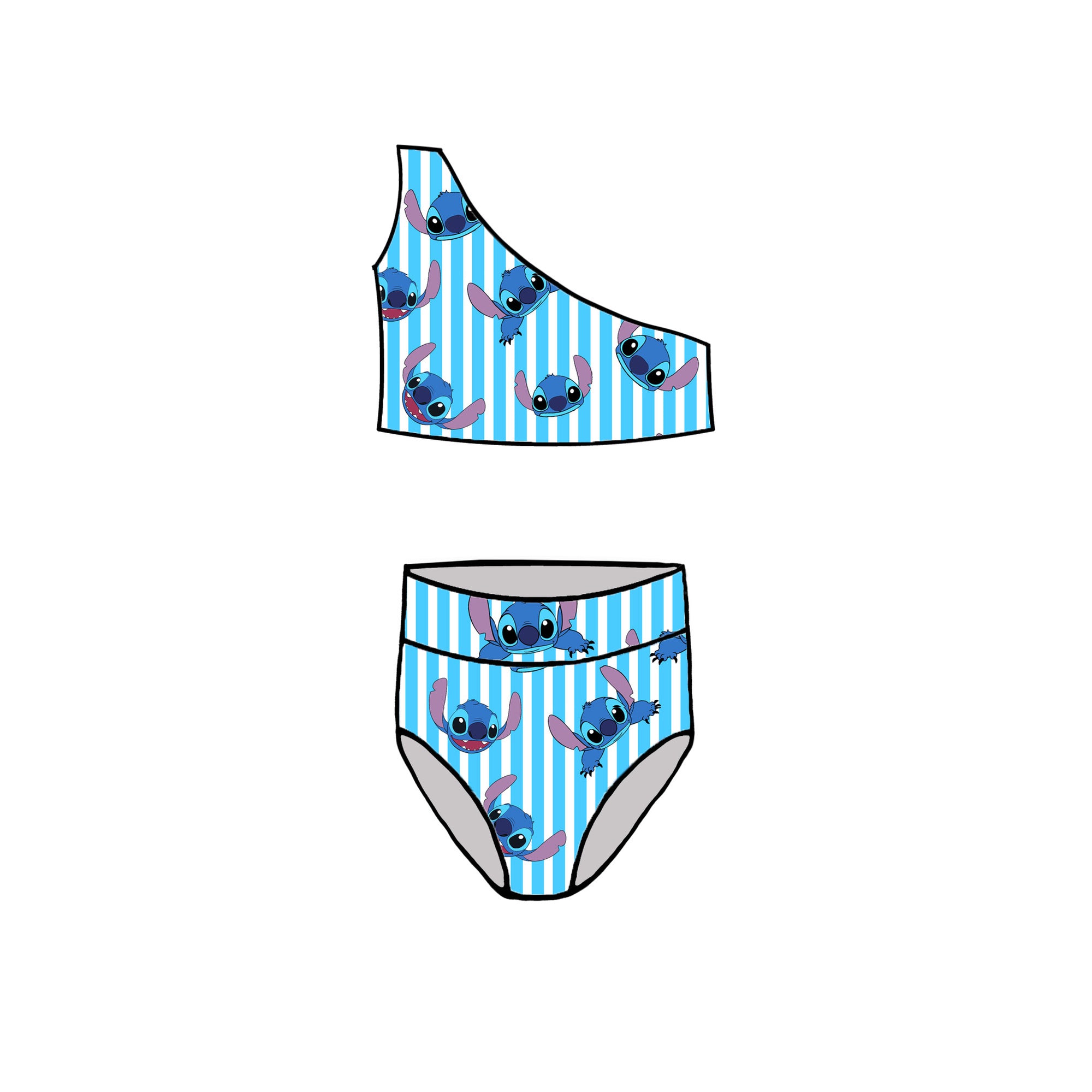 HOLO STRIPE STITCH ADULT SWIMWEAR- CHOOSE STYLE